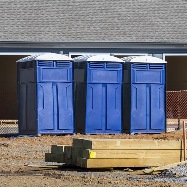 is there a specific order in which to place multiple porta potties in Hiwassee Virginia